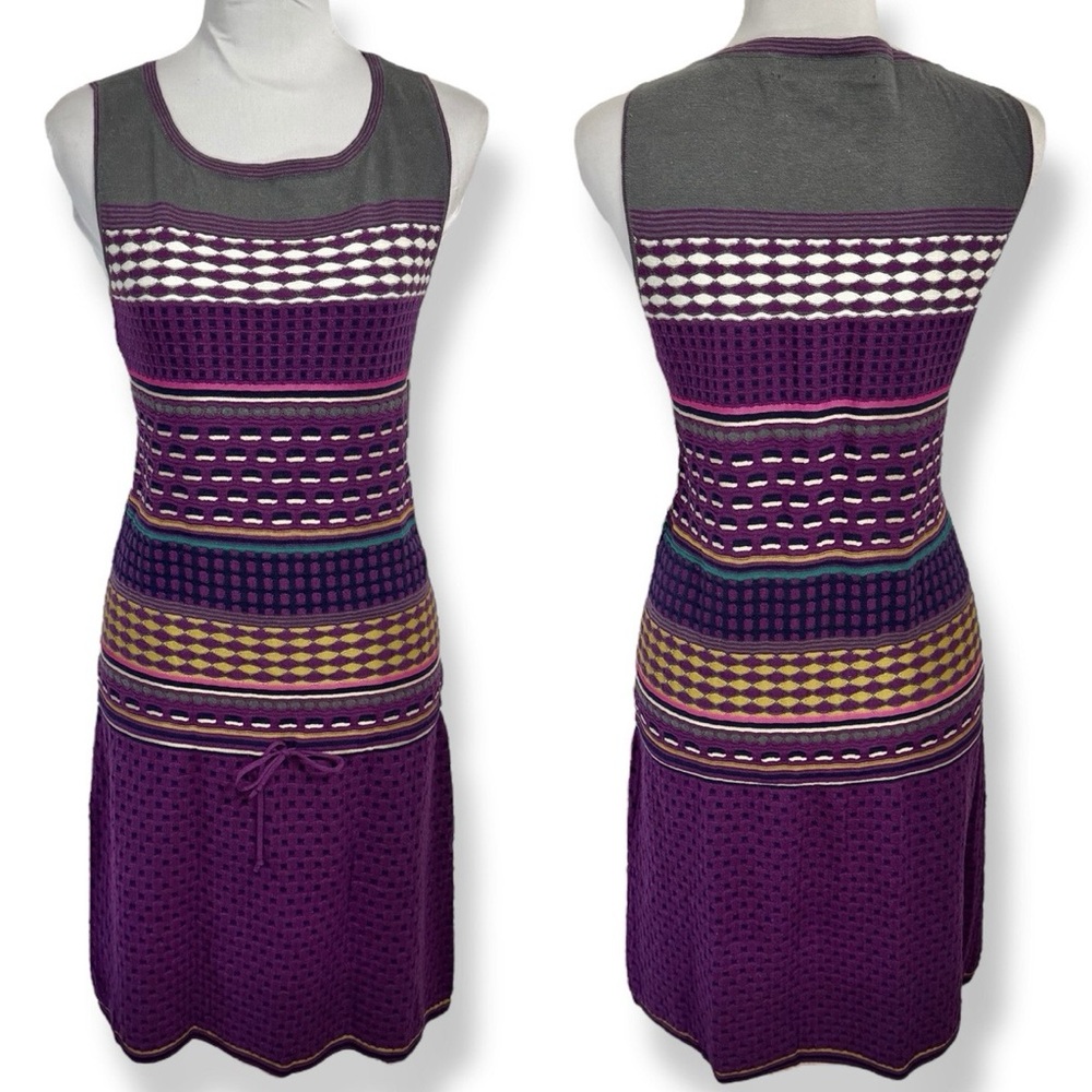 Nine West Chinchilly Gray Combo Sleeveless Crewneck Knit Dress - NWT Size Large!